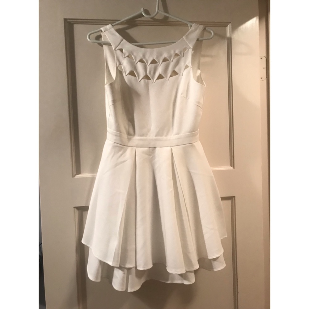 Beautiful white open back dress